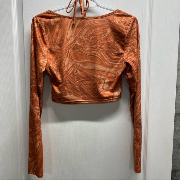 Orange Cutout Top - Picture 2 of 2